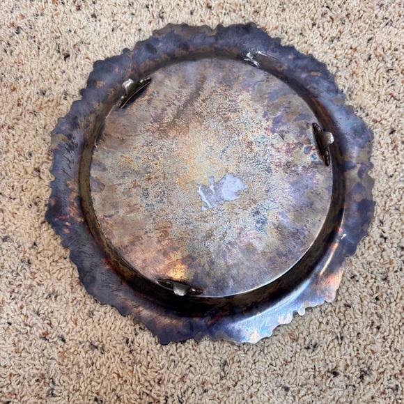 Vintage Silver Decorative Wall Plate - Picture 5 of 5